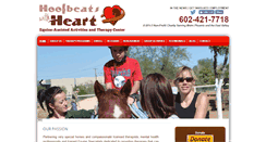 Desktop Screenshot of hoofbeatswithheart.org